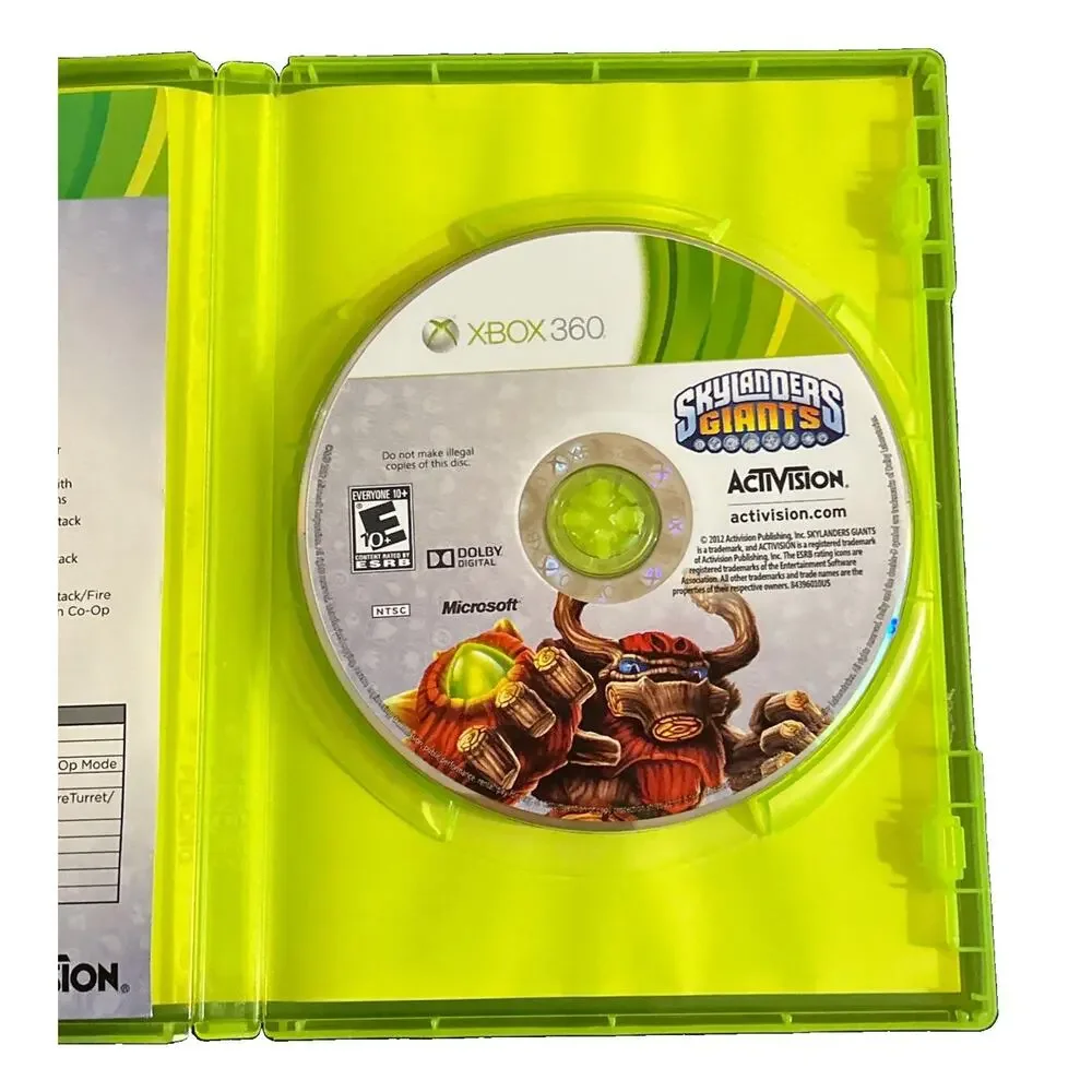Skylanders Giants Microsoft Xbox 360 Activision 2012 Tested & Working